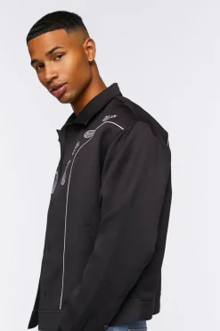 Embroidered Paisley Bomber Jacket