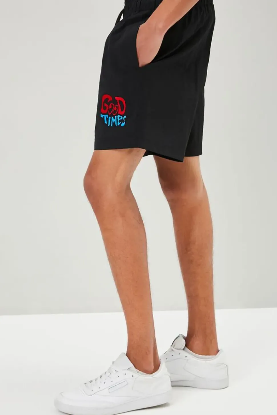Embroidered Recycled Nylon Swim Trunks