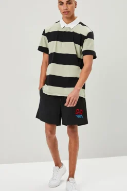 Embroidered Recycled Nylon Swim Trunks