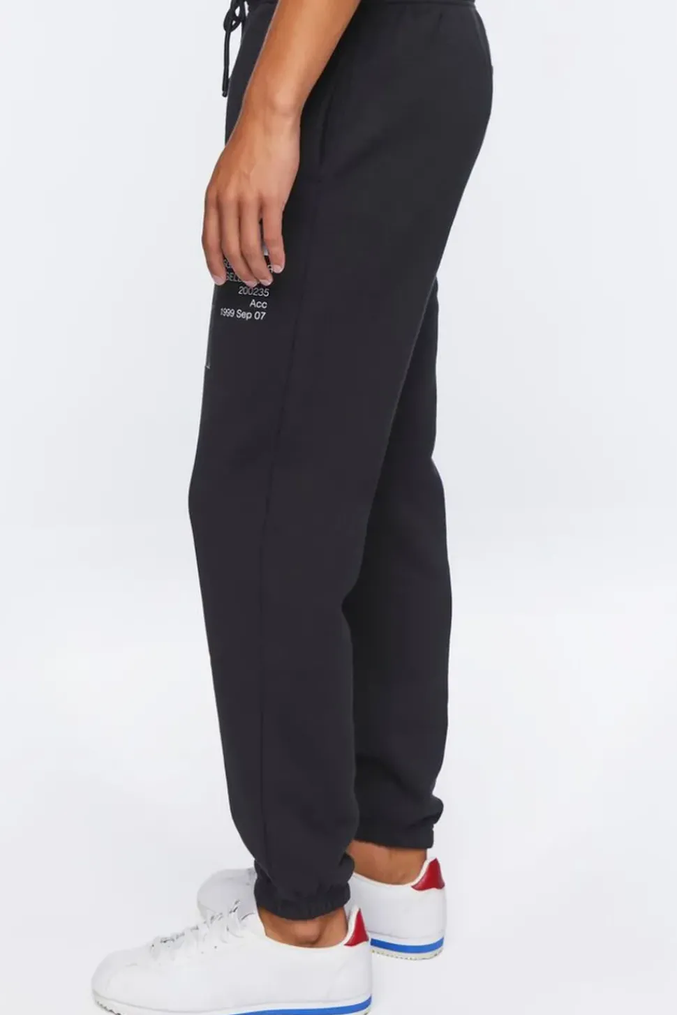 Embroidered Rise Graphic Joggers