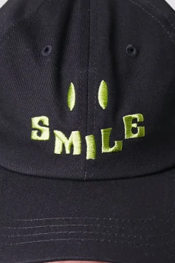 Embroidered Smile Graphic Cap