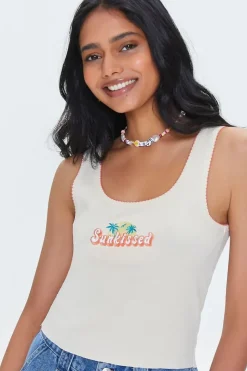 Embroidered Sunkissed Crop Top