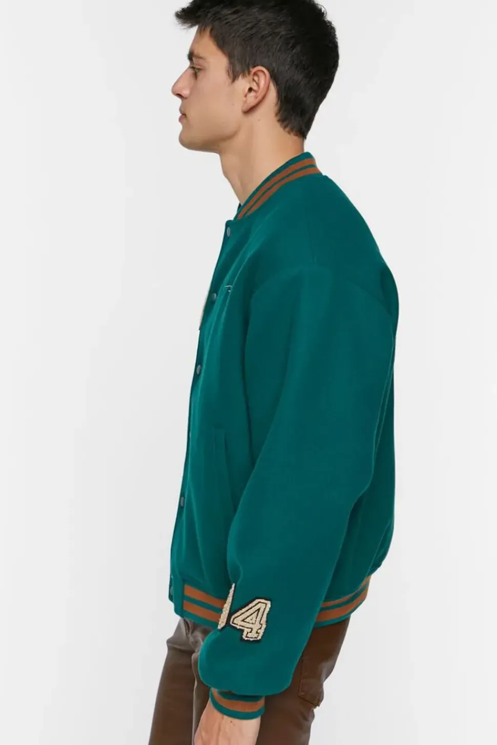Embroidered Varsity Letterman Jacket