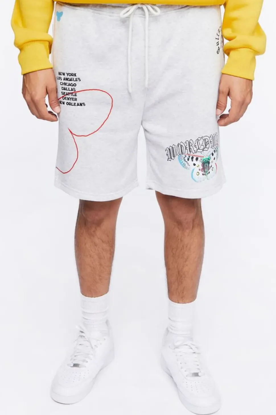 Embroidered Worldwide Sweatshorts