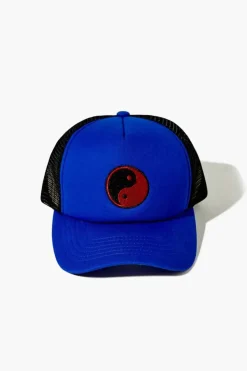 Embroidered Yin Yang Trucker Cap