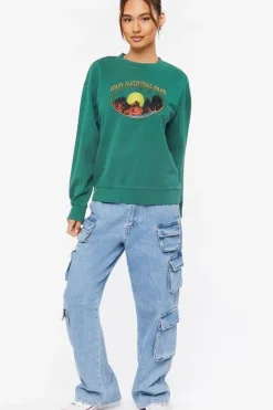 Embroidered Zion Graphic Pullover