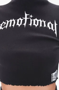 Emotional Graphic Crop Top