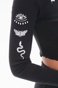 Emotional Graphic Crop Top