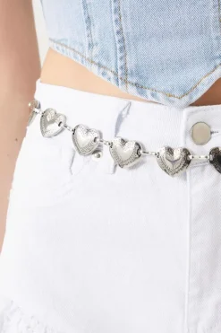 Etched Heart Hip Belt