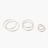 Etched Hoop Earring Set