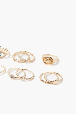 Eye Charm Variety Ring Set