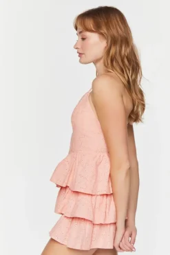 Eyelet Tiered Romper