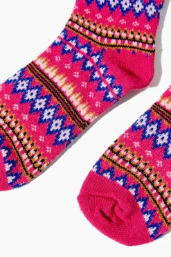 Fair Isle Crew Socks