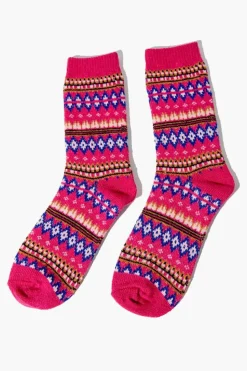 Fair Isle Crew Socks