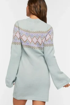 Fair Isle Sweater Mini Dress