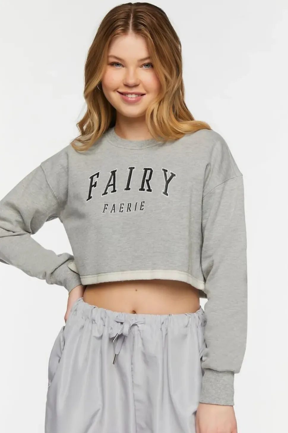 Fairy Cropped Graphic Pullover
