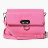 Faux Croc Crossbody Bag