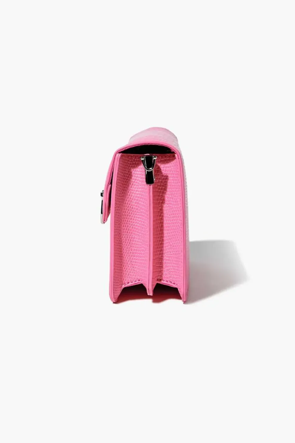 Faux Croc Crossbody Bag