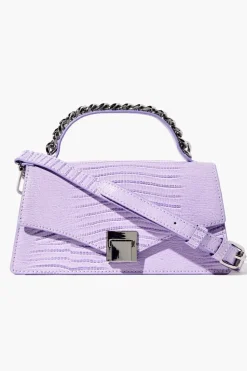 Faux Croc Crossbody Bag