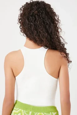 Faux Crystal Racerback Bodysuit