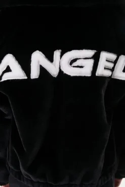 Faux Fur Angel Graphic Jacket