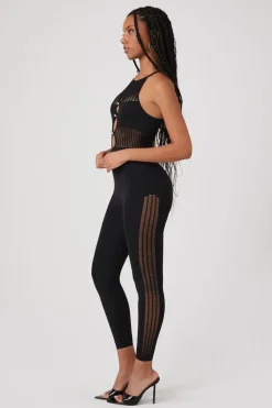 Faux Gem Cutout Cami Jumpsuit
