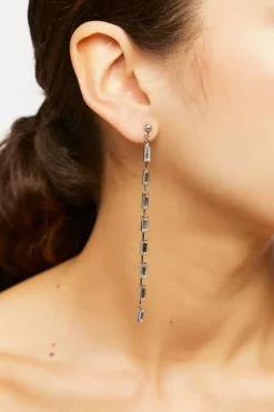 Faux Gem Drop Earrings