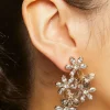 Faux Gem Floral & Butterfly Earrings