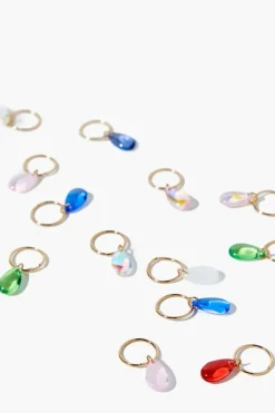 Faux Gem Hair Ring Set - 16 Pcs