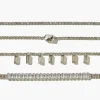 Faux Gem & Rhinestone Bracelet Set