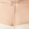 Faux Gem & Rhinestone Y-Chain Necklace