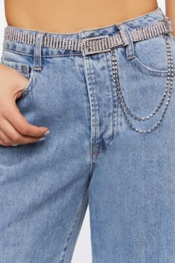 Faux Gem Wallet Chain Belt