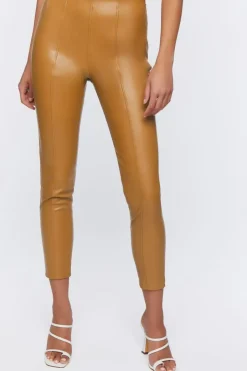 Faux Leather Ankle Pants
