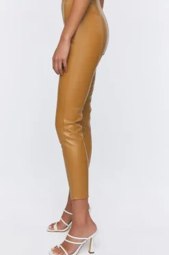 Faux Leather Ankle Pants