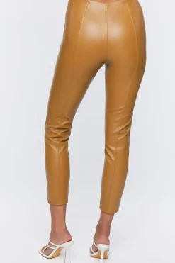 Faux Leather Ankle Pants