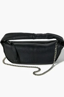 Faux Leather Baguette Bag