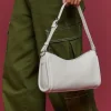 Faux Leather Baguette Shoulder Bag