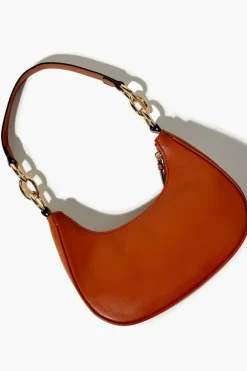 Faux Leather Baguette Shoulder Bag