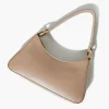 Faux Leather Baguette Shoulder Bag