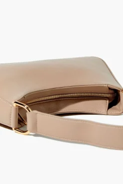 Faux Leather Baguette Shoulder Bag