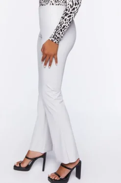 Faux Leather Bootcut Pants