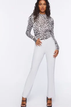 Faux Leather Bootcut Pants