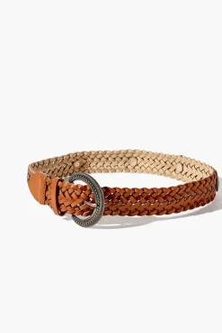 Faux Leather Braided Belt