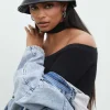 Faux Leather Bucket Hat