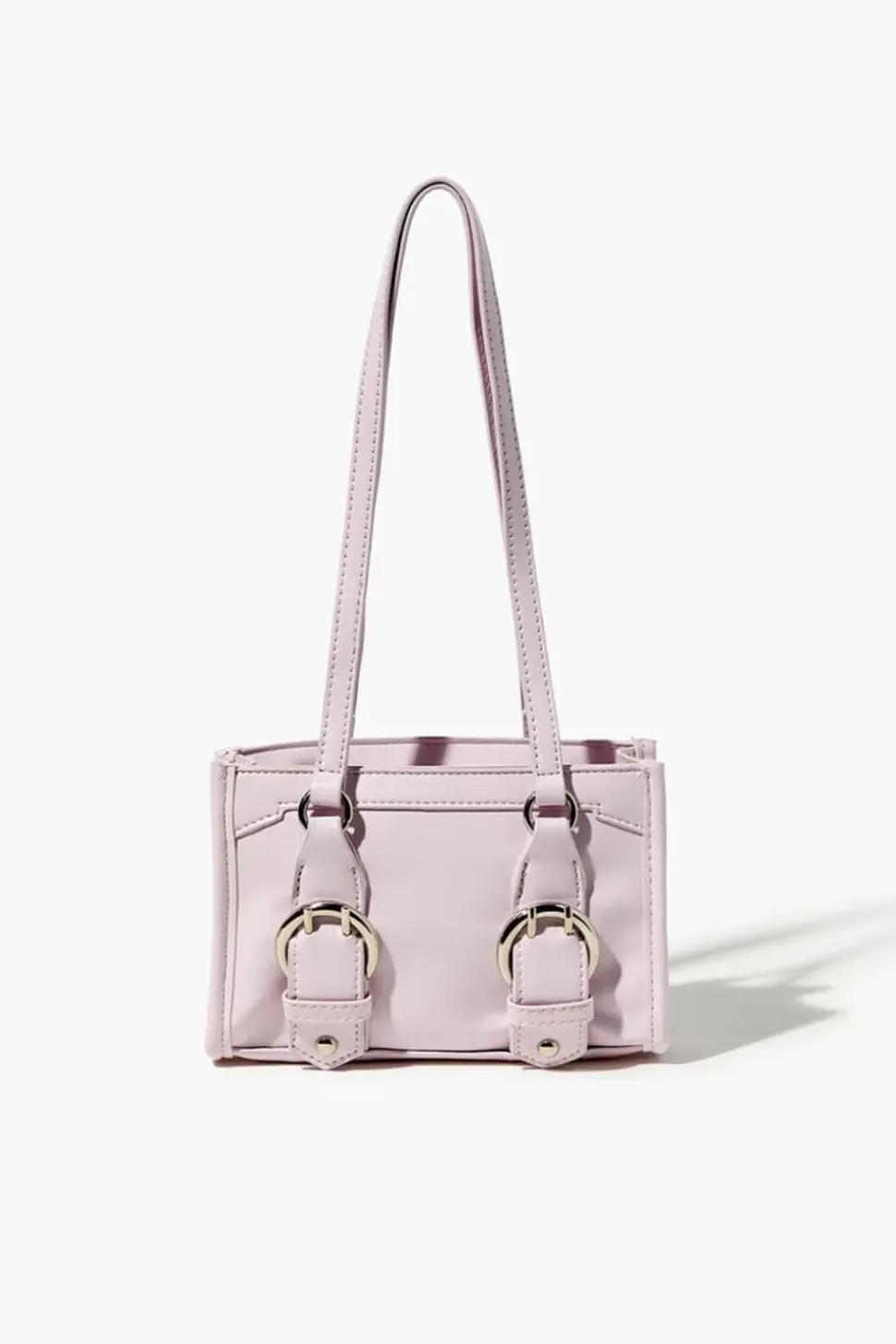 Faux Leather Buckle Handbag