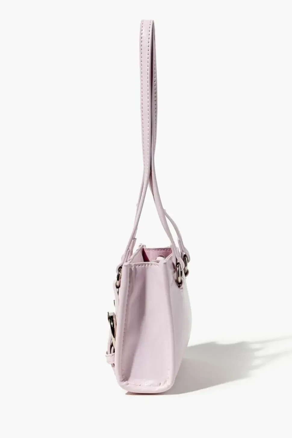 Faux Leather Buckle Handbag