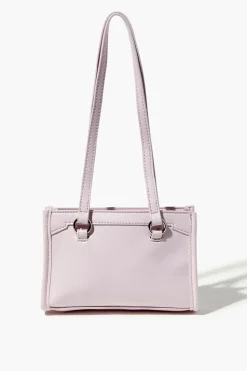Faux Leather Buckle Handbag