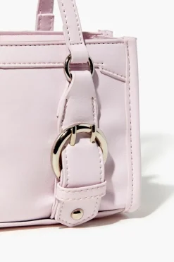 Faux Leather Buckle Handbag