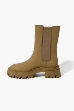 Faux Leather Chelsea Boots