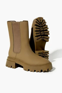 Faux Leather Chelsea Boots